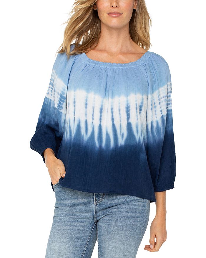 Топ с рукавом три четверти и лодочкой Liverpool Los Angeles, синий
Топ с рукавом три четверти и лодочкой Liverpool Los Angeles, синий