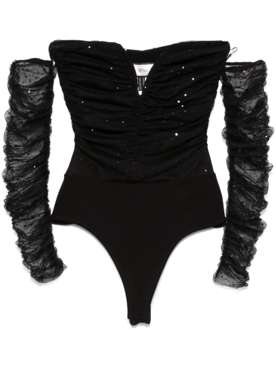 Боди в горошек NISSA, черный
Боди в горошек NISSA, черный