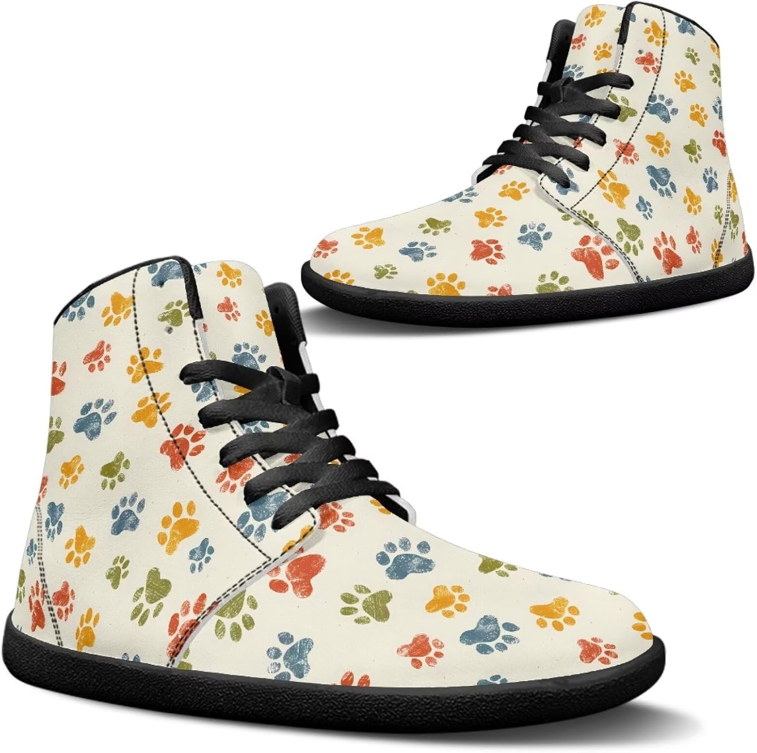 Высокие повседневные обувь из искусственной кожи с широкой носочной частью, противоскользящие кроссовки на шнуровке, спортивная и рабочая обувь Goronwyfloyd, Colorful Cartoon Paw
Высокие повседневные обувь из искусственной кожи с широкой носочной частью, противоскользящие кроссовки на шнуровке, спортивная и рабочая обувь Goronwyfloyd, Colorful Cartoon Paw