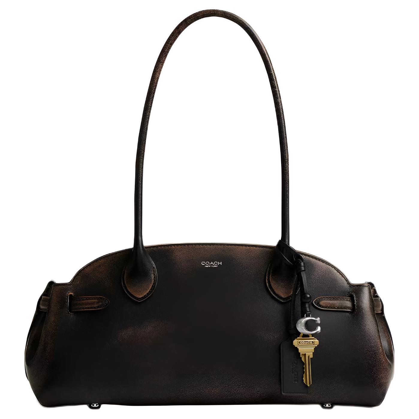 COACH Кожаная наплечная сумка Empire Carryall большая женская коричневая
COACH Кожаная наплечная сумка Empire Carryall большая женская коричневая