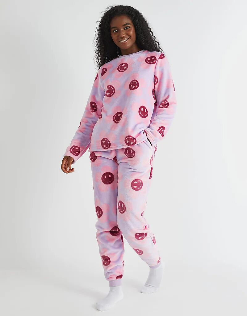 Пижамный комплект из флиса Skinnydip London Happy Flower сиреневого цвета, красного цвета
Пижамный комплект из флиса Skinnydip London Happy Flower сиреневого цвета, красного цвета