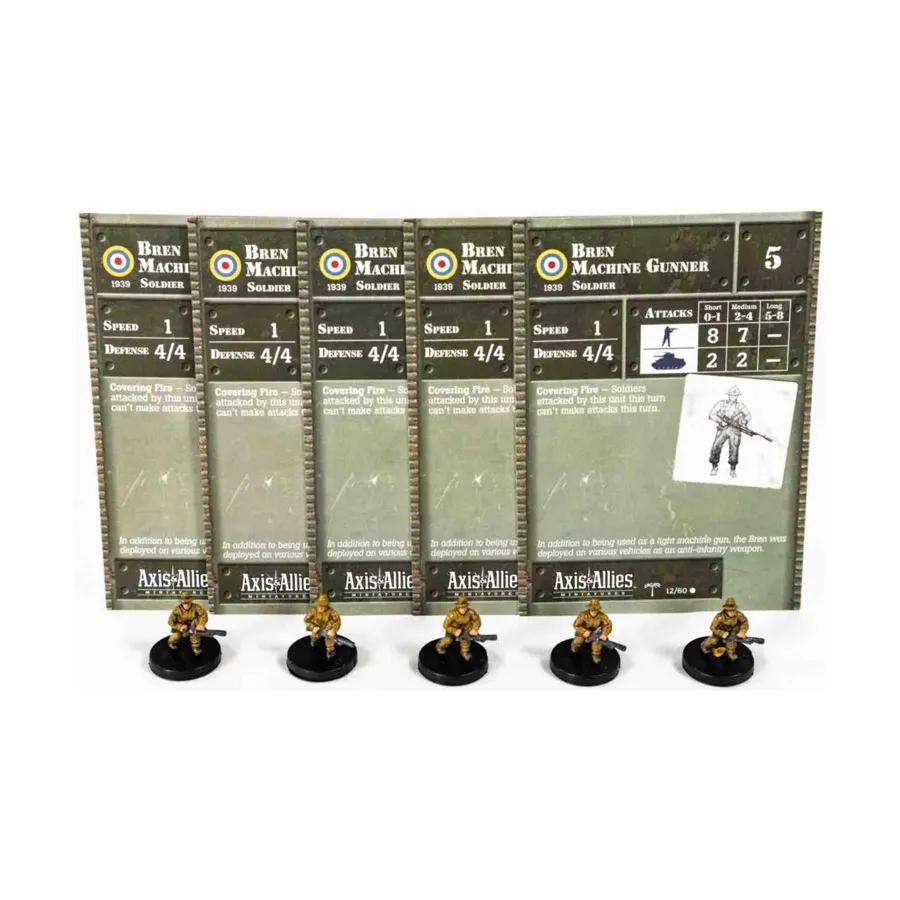 Брен-пулеметчик (Северная Африка 1940-1943) (C) x5, Axis & Allies - Collectible Miniatures Game - North Africa 1940-1943 Singles
Брен-пулеметчик (Северная Африка 1940-1943) (C) x5, Axis & Allies - Collectible Miniatures Game - North Africa 1940-1943 Singles