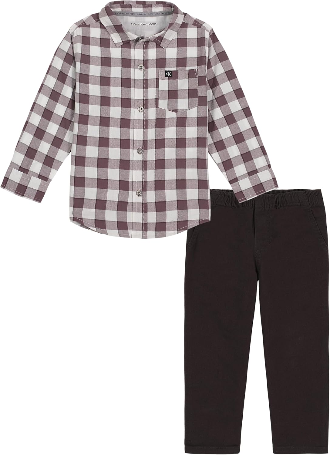 Комплект из двух рубашек Calvin Klein для мальчиков с длинным рукавом, Sparrow / Turtledove / Phantom
Комплект из двух рубашек Calvin Klein для мальчиков с длинным рукавом, Sparrow / Turtledove / Phantom