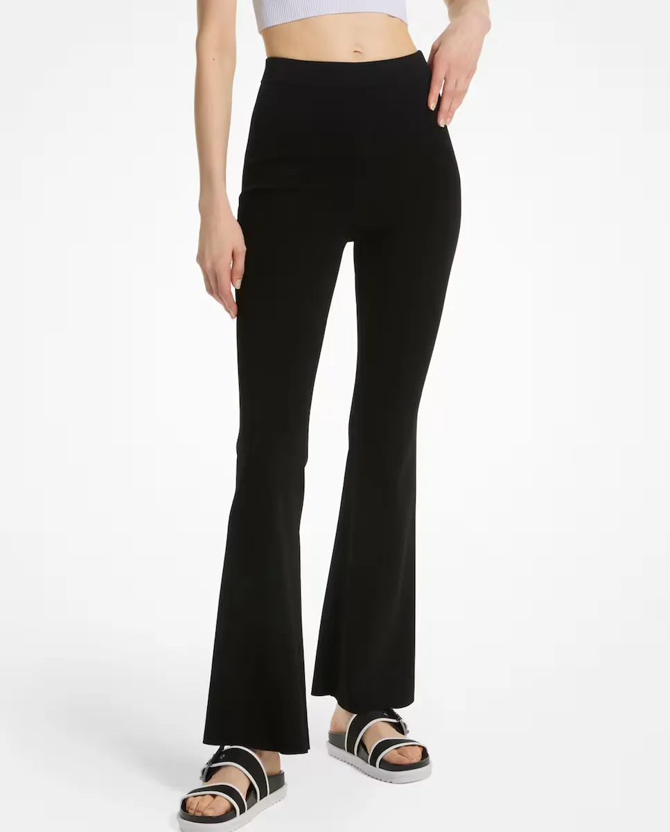 Женские расклешенные леггинсы стрейчевого трикотажа Michael Michael Kors, чёрный
Женские расклешенные леггинсы стрейчевого трикотажа Michael Michael Kors, чёрный