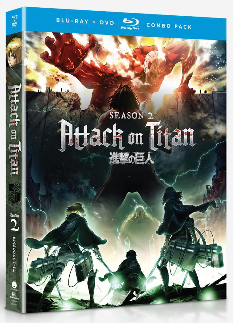 Blu-Ray диск Attack on Titan - Season 2 - Blu-ray + DVD
Blu-Ray диск Attack on Titan - Season 2 - Blu-ray + DVD