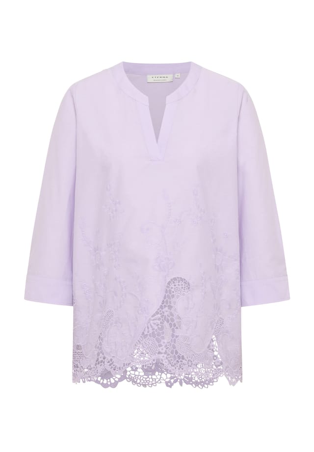 Блузка свободного кроя без застежек Eterna, лавандовый 
Блузка свободного кроя без застежек Eterna, лавандовый