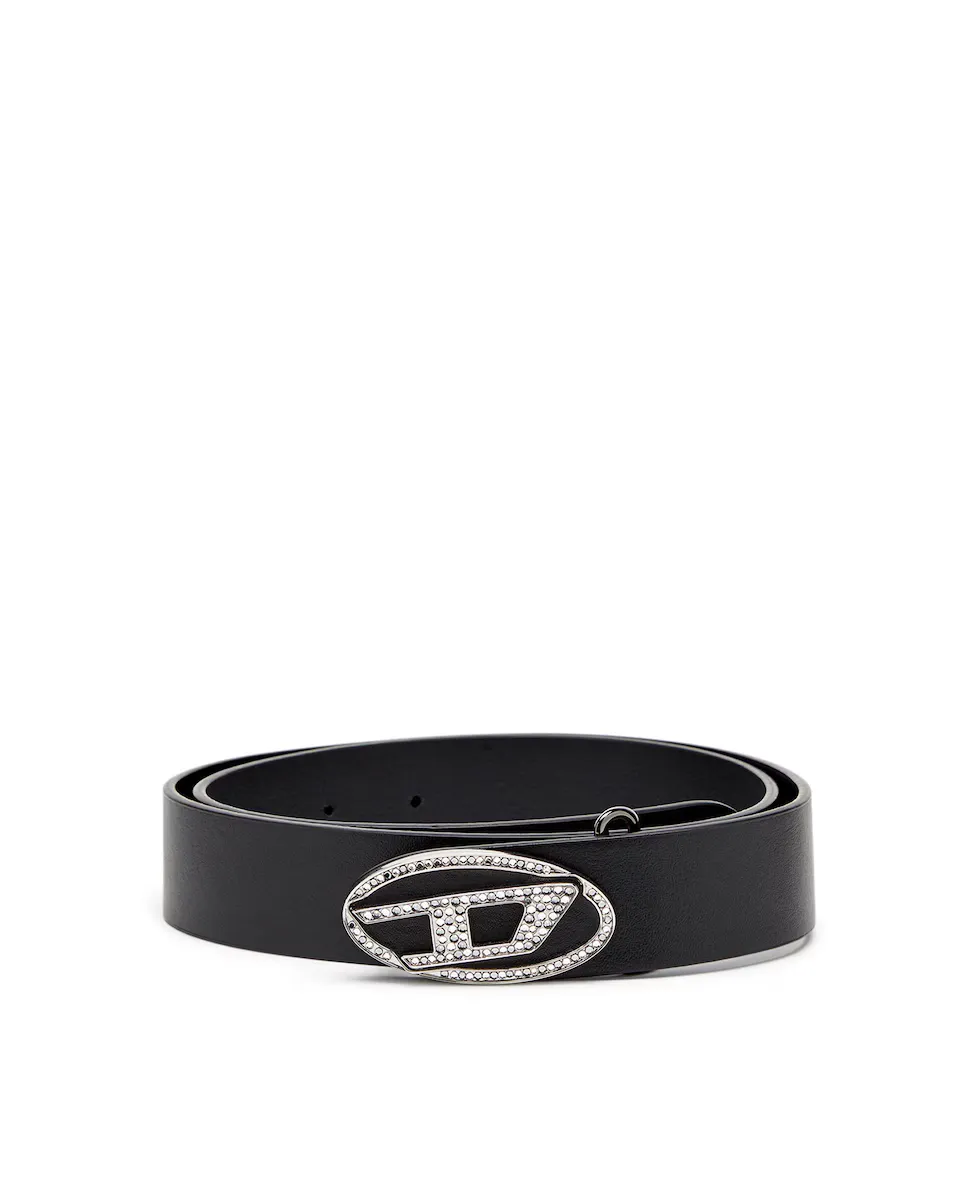 Женский кожаный ремень с хрустальной пряжкой Diesel, черный
Женский кожаный ремень с хрустальной пряжкой Diesel, черный