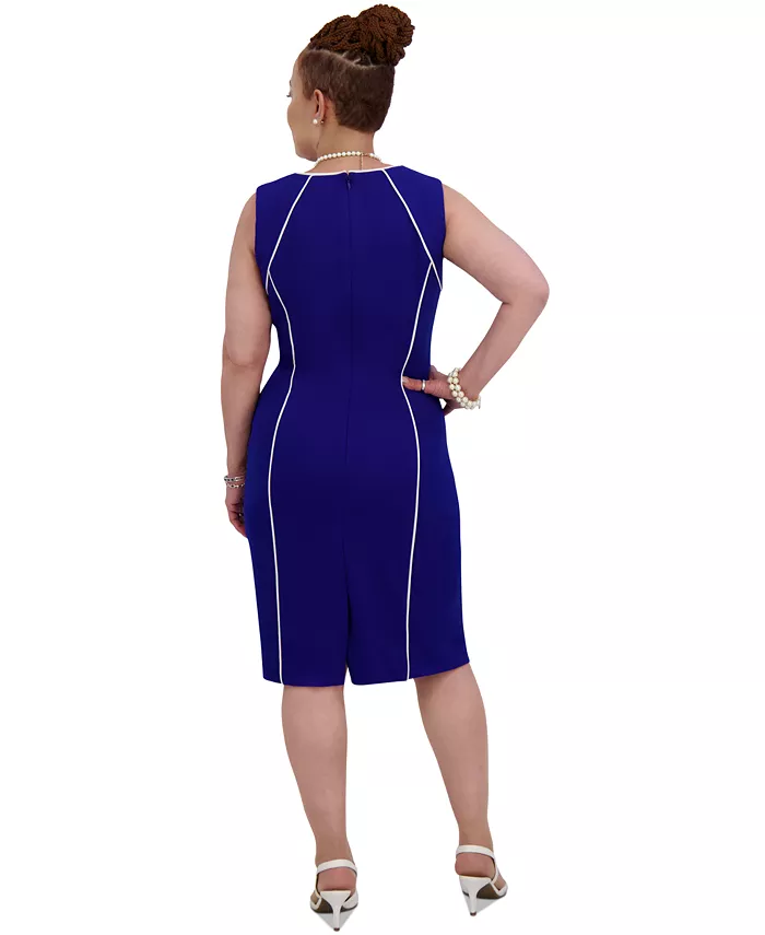 Женское платье-футляр с контрастной окантовкой, стандартные и плюс размеры Kasper, синий
Женское платье-футляр с контрастной окантовкой, стандартные и плюс размеры Kasper, синий