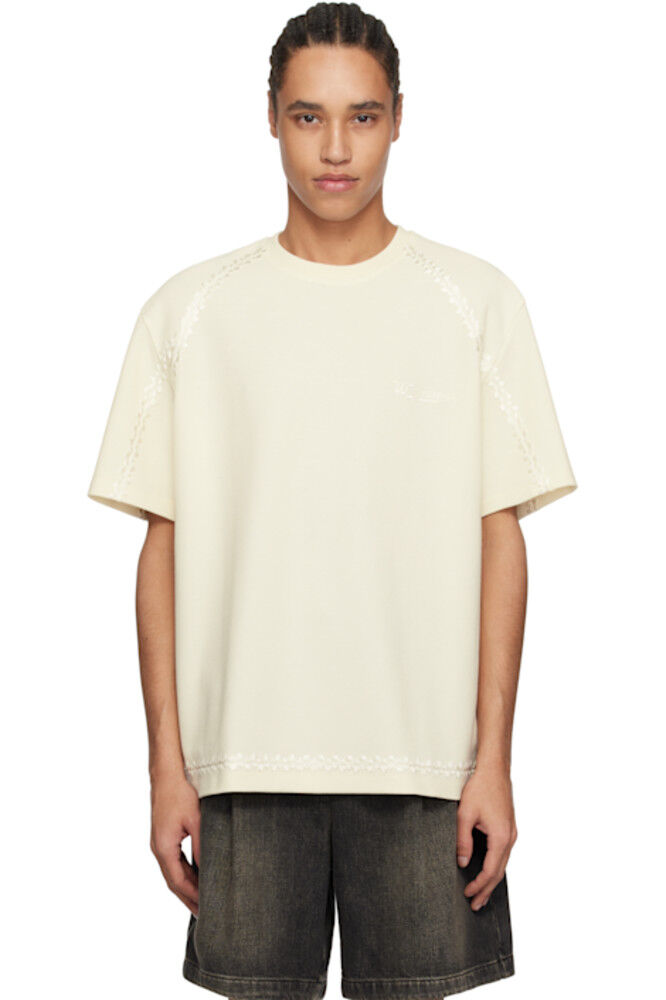 Футболка с вышивкой Off-White Line WOOYOUNGMI 
Футболка с вышивкой Off-White Line WOOYOUNGMI