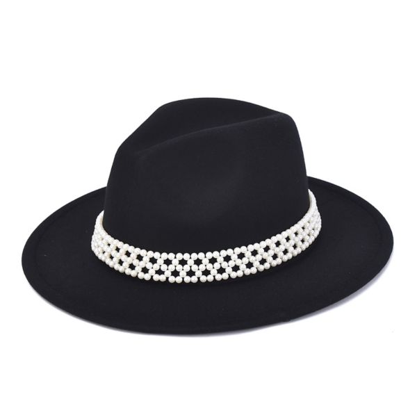 Женская широкополая шляпа с жемчужной лентой Mellow World, черный
Женская широкополая шляпа с жемчужной лентой Mellow World, черный