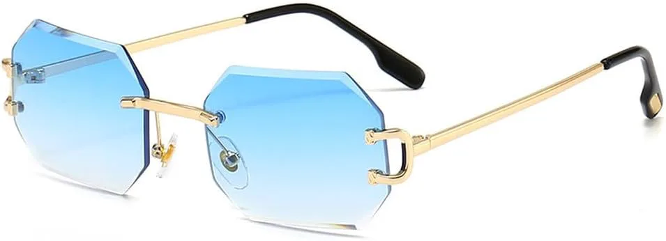 Винтажные модные солнцезащитные очки без оправы для женщин и мужчин, роскошные маленькие солнцезащитные очки для женщин с защитой от УФ-излучения UV400 HVTVTLA, Blue
Винтажные модные солнцезащитные очки без оправы для женщин и мужчин, роскошные маленькие солнцезащитные очки для женщин с защитой от УФ-излучения UV400 HVTVTLA, Blue