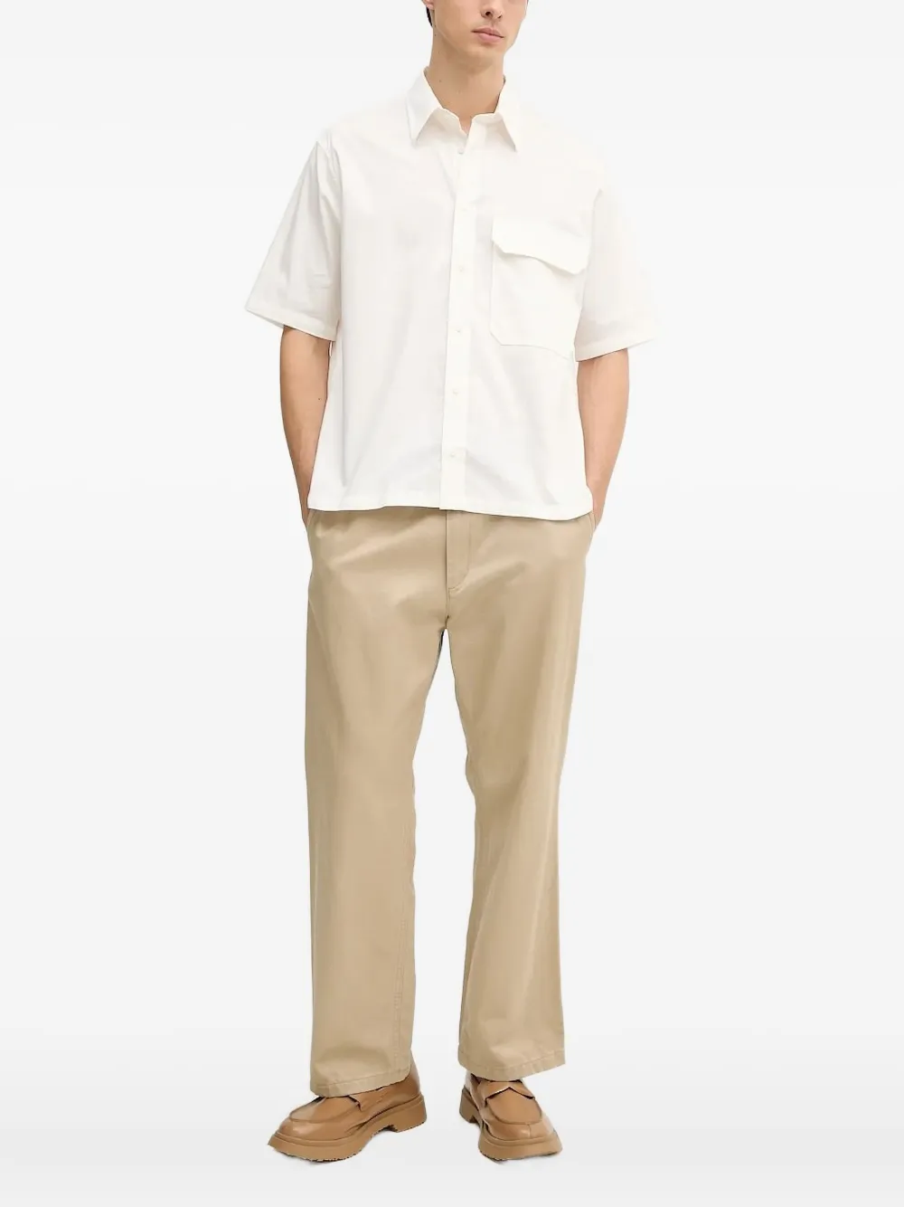 Рубашка с короткими рукавами и карманом Armani Exchange, белый
Рубашка с короткими рукавами и карманом Armani Exchange, белый