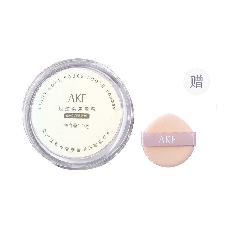 Легкая и прозрачная рассыпчатая пудра для контроля жира без переноса 10г AKF
Легкая и прозрачная рассыпчатая пудра для контроля жира без переноса 10г AKF