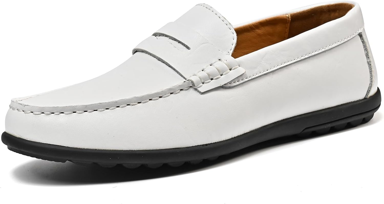 Мужские мокасины-лоферы из кожи, повседневные слипоны, удобные и легкие Luodenglang, белый
Мужские мокасины-лоферы из кожи, повседневные слипоны, удобные и легкие Luodenglang, белый