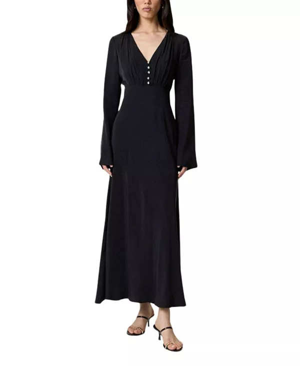 Макси-Платье с отделкой из хрустальных пуговиц Nocturne, черный
Макси-Платье с отделкой из хрустальных пуговиц Nocturne, черный