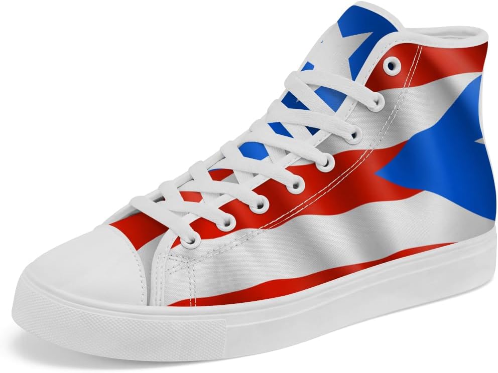 Высокие парусикеды с флагом Пуэрто-Рико, кроссовки на шнуровке, повседневная обувь для женщин и мужчин Chebing, белый
Высокие парусикеды с флагом Пуэрто-Рико, кроссовки на шнуровке, повседневная обувь для женщин и мужчин Chebing, белый