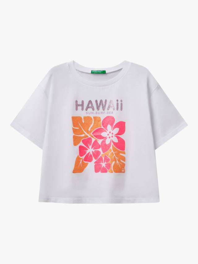 Детская хлопковая футболка с принтом Benetton, Optical White
Детская хлопковая футболка с принтом Benetton, Optical White