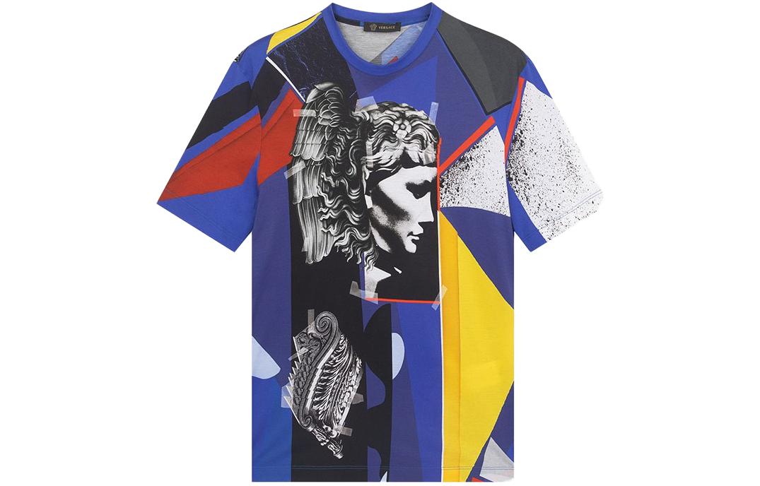 Футболка с принтом асимметричного узора королевского синего цвета VERSACE
Футболка с принтом асимметричного узора королевского синего цвета VERSACE