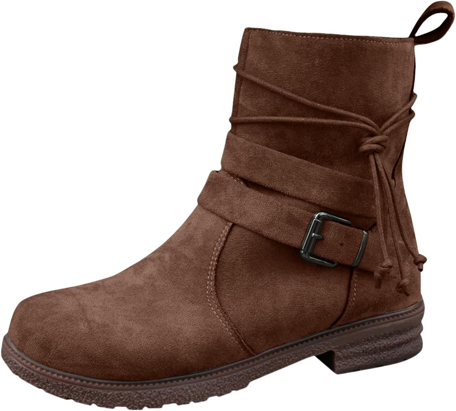 Женские замшевые ботильоны на щиколотку с круглым носком, шнуровкой, массивным каблуком невысокой высоты, короткие модные ботильоны, на молнии с боковой стороны, средние сапожки с пряжкой Baxtayel, коричневый
Женские замшевые ботильоны на щиколотку с круглым носком, шнуровкой, массивным каблуком невысокой высоты, короткие модные ботильоны, на молнии с боковой стороны, средние сапожки с пряжкой Baxtayel, коричневый