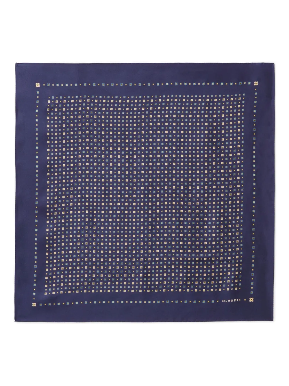 Квадратный принтованный шарф Claudie Pierlot, синий 
Квадратный принтованный шарф Claudie Pierlot, синий