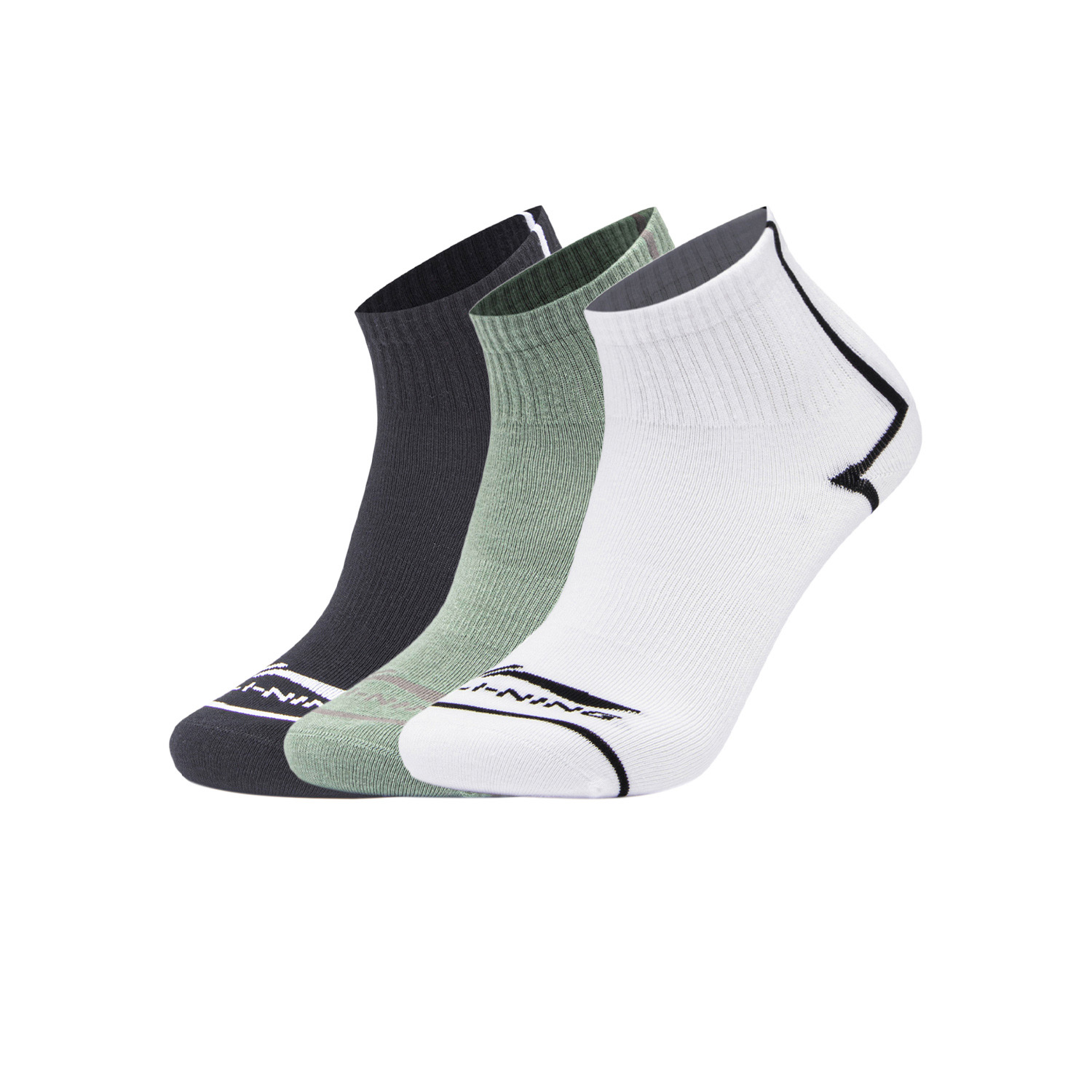 LiNing Sports Life Collection Носки Щиколотка Унисекс 3 пары (Черный/Белый/Залив Зеленый)
LiNing Sports Life Collection Носки Щиколотка Унисекс 3 пары (Черный/Белый/Залив Зеленый)
