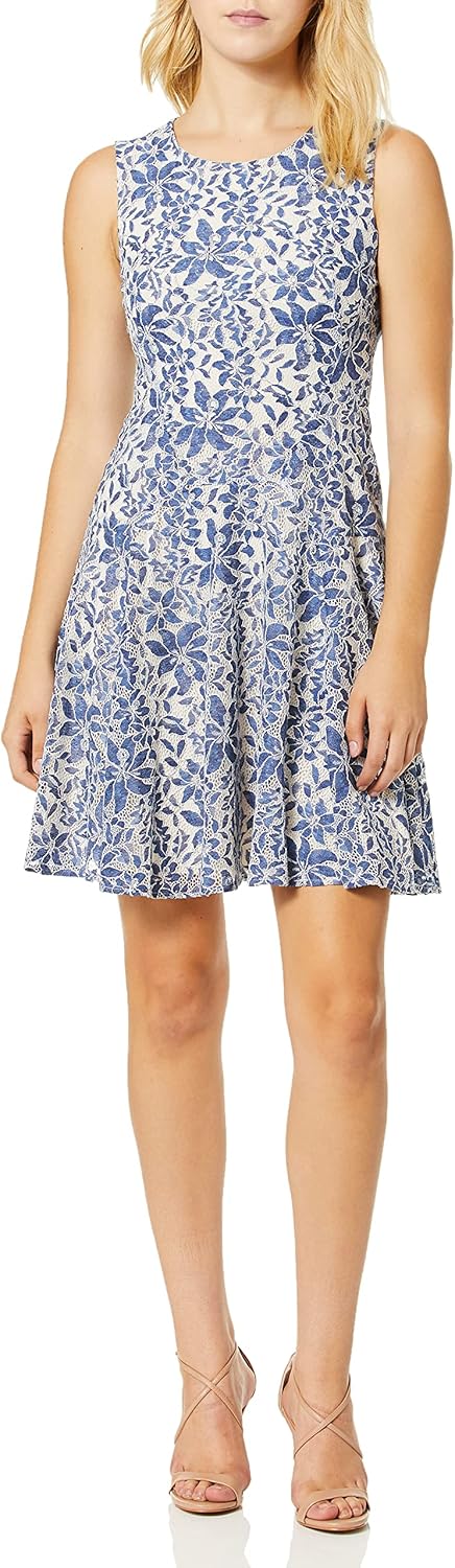 Женское платье без рукавов Tommy Hilfiger с расклешенным лифом, Denim/ Ivory
Женское платье без рукавов Tommy Hilfiger с расклешенным лифом, Denim/ Ivory