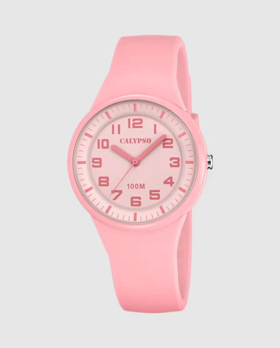 K5851/2 Модные розовые женские часы из каучука Calypso, розовый
K5851/2 Модные розовые женские часы из каучука Calypso, розовый