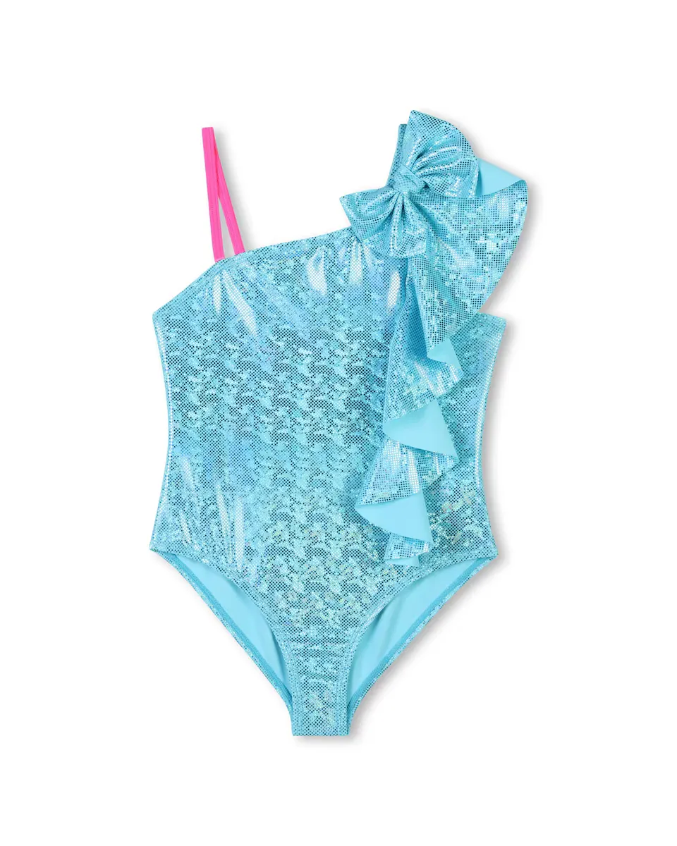 Девичий купальник синего цвета на бретелях Billieblush, голубой 
Девичий купальник синего цвета на бретелях Billieblush, голубой