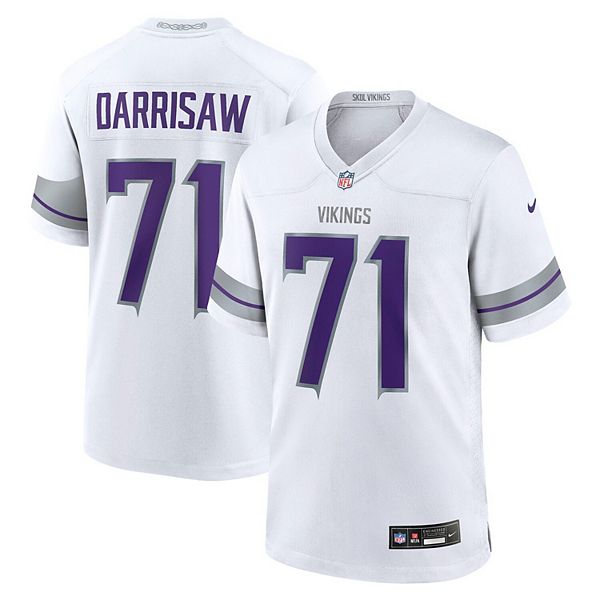 Мужская белая альтернативная игровая футболка Christian Darrisaw Minnesota Vikings Nike
Мужская белая альтернативная игровая футболка Christian Darrisaw Minnesota Vikings Nike