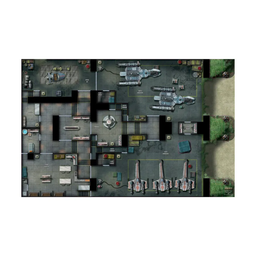 Двусторонняя карта — База Сопротивления/Астероидная шахта, Armored Cartographers - Sci-Fi
Двусторонняя карта — База Сопротивления/Астероидная шахта, Armored Cartographers - Sci-Fi