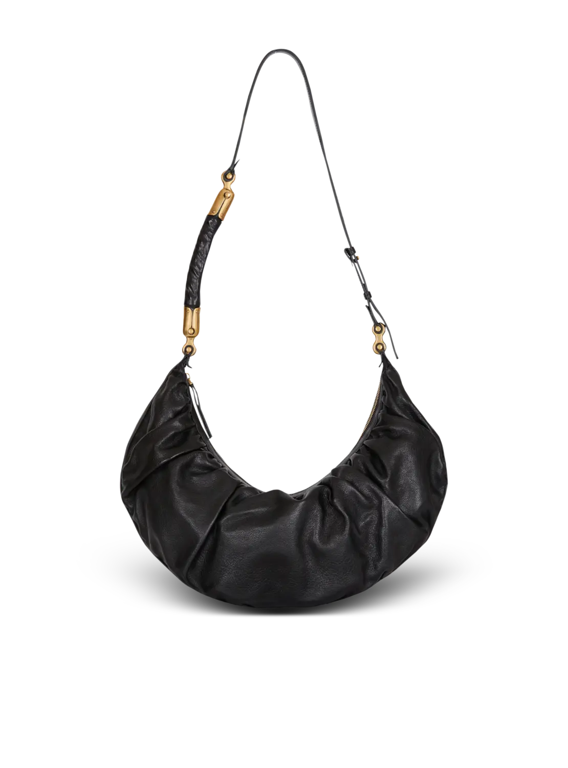 Сумка-хобо Ebene из телячьей кожи Balmain, черный
Сумка-хобо Ebene из телячьей кожи Balmain, черный