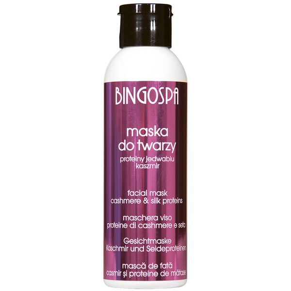 Маска для лица с протеинами кашемира и шелка, 150 г Bingospa
Маска для лица с протеинами кашемира и шелка, 150 г Bingospa