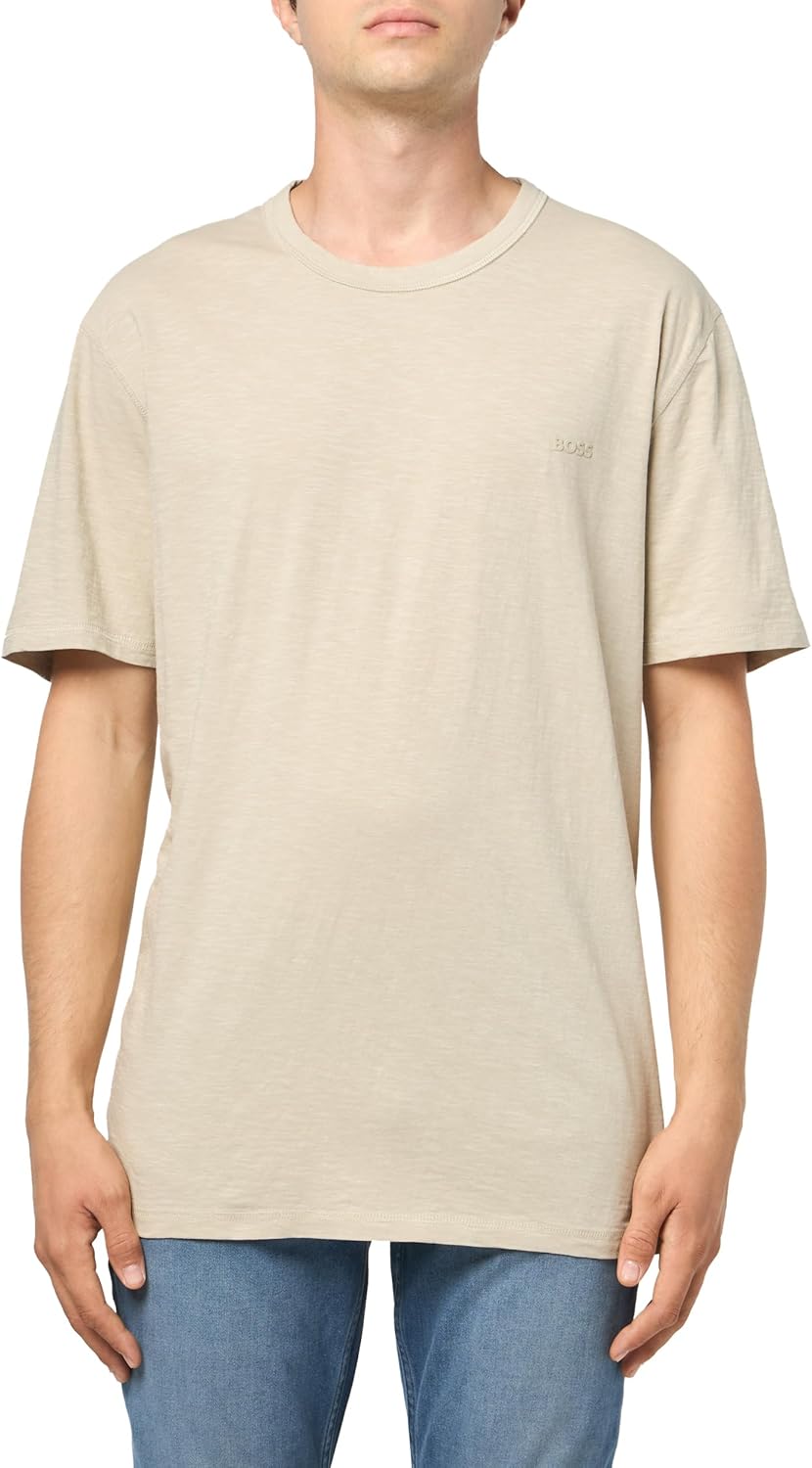 Мужская футболка BOSS с квадратной тональной нашивкой-логотипом, Navajo Cream
Мужская футболка BOSS с квадратной тональной нашивкой-логотипом, Navajo Cream