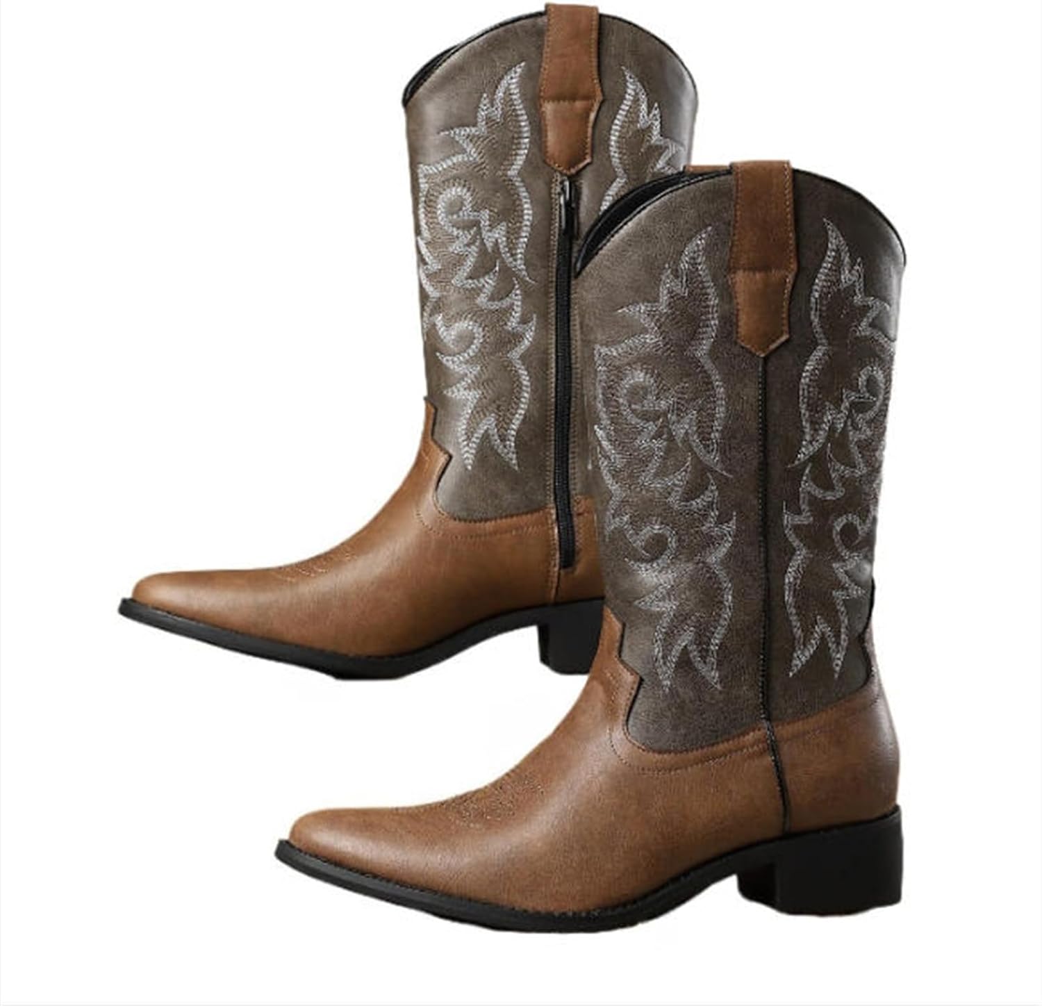 Мужские кожаные ковбойские ботинки на толстом каблуке с боковой молнией, зауженным носком, средним каблуком, с удобной мягкой дышащей подкладкой. Вестернские ботинки для ранчо, родео, музыкальных мероприятий, вечеринок и танцев Houdbdol, светло-...
Мужские кожаные ковбойские ботинки на толстом каблуке с боковой молнией, зауженным носком, средним каблуком, с удобной мягкой дышащей подкладкой. Вестернские ботинки для ранчо, родео, музыкальных мероприятий, вечеринок и танцев Houdbdol, светло-...