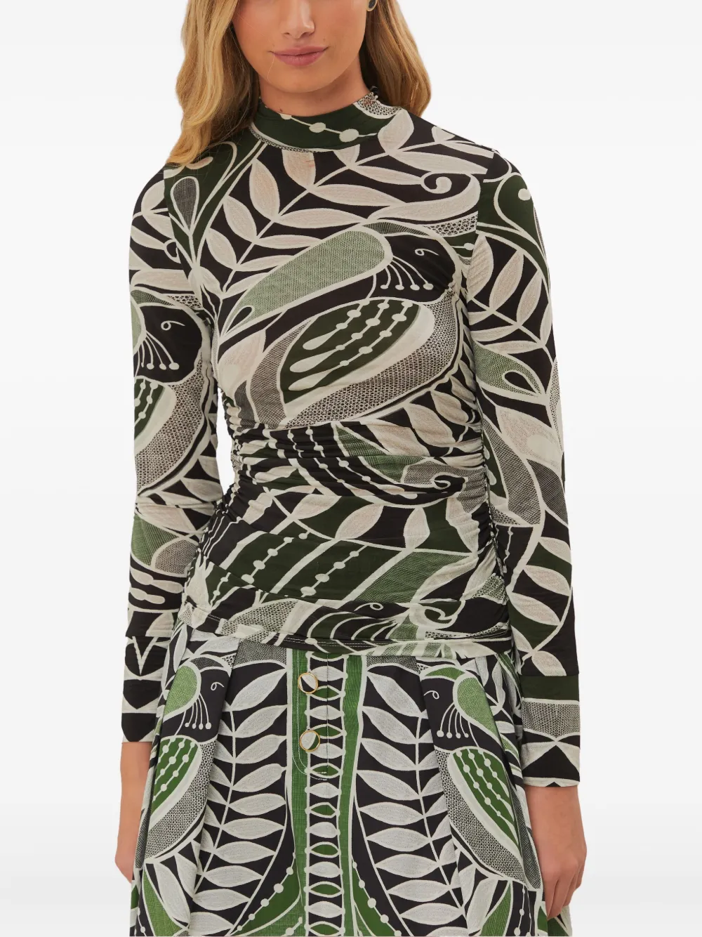 Топ Black Lace Nature Jersey с высоким воротником Farm Rio, черный
Топ Black Lace Nature Jersey с высоким воротником Farm Rio, черный