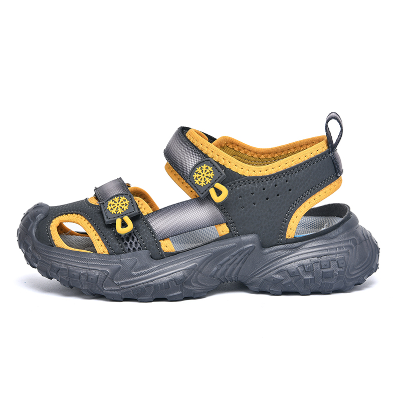 Детские сандалии с низким верхом, нескользящие, износостойкие, дышащие RHOBESAM, серый/желтый
Детские сандалии с низким верхом, нескользящие, износостойкие, дышащие RHOBESAM, серый/желтый