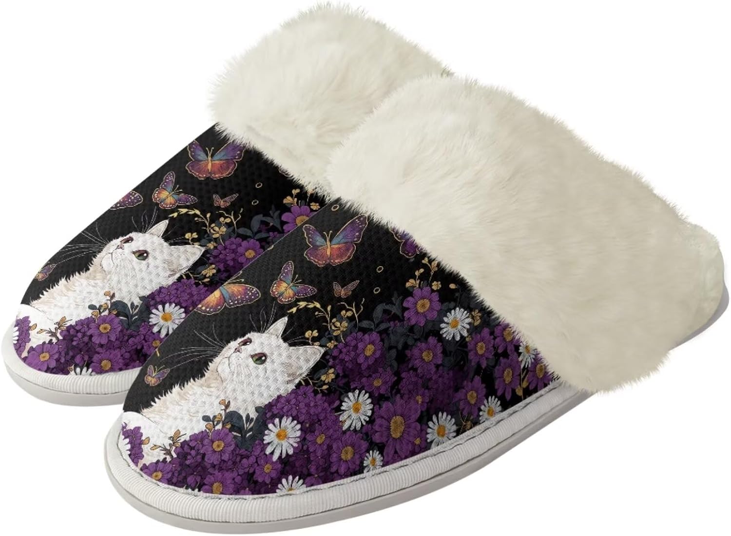 Женские пушистые тапочки xixirimido с искусственным мехом, мужские противоскользящие домашние тапочки для дома и улицы, Cat Buttwefly Daisy
Женские пушистые тапочки xixirimido с искусственным мехом, мужские противоскользящие домашние тапочки для дома и улицы, Cat Buttwefly Daisy