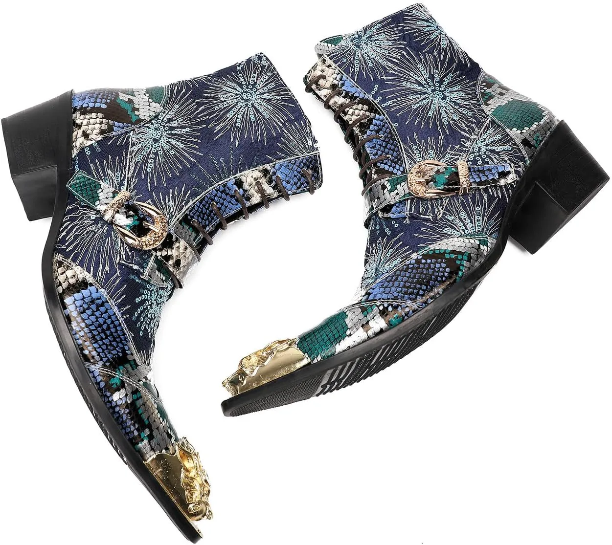 Мужские повседневные ковбойские ботинки Santimon Mens Dress Casual Western - ботинки средней высоты из натуральной кожи с блестками и металлическим носком в форме крыльев для бальной или диско-вечеринки, темно-синий
Мужские повседневные ковбойские ботинки Santimon Mens Dress Casual Western - ботинки средней высоты из натуральной кожи с блестками и металлическим носком в форме крыльев для бальной или диско-вечеринки, темно-синий