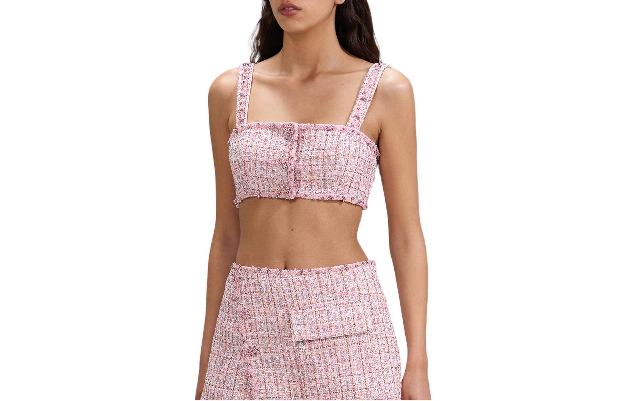 Self-portrait Футболка-майка Self portrait SS23 женская розовая
Self-portrait Футболка-майка Self portrait SS23 женская розовая