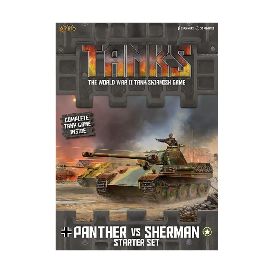 Стартовый набор «Пантера против Шермана», Tanks Miniatures Game - Core & Assorted (Gale Force Nine) (15mm)
Стартовый набор «Пантера против Шермана», Tanks Miniatures Game - Core & Assorted (Gale Force Nine) (15mm)