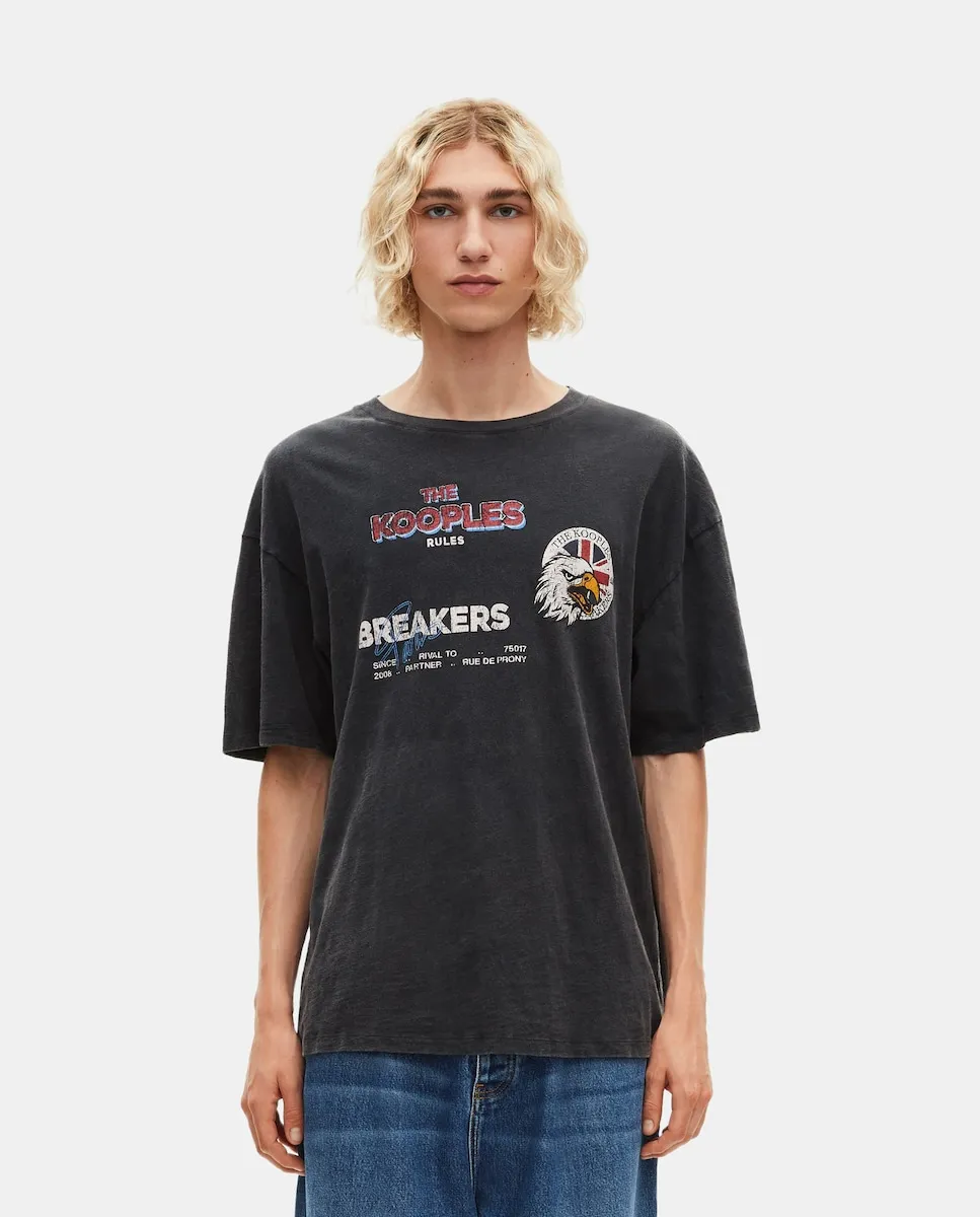 Мужская футболка с принтом 'Нарушители правил' The Kooples, черный
Мужская футболка с принтом 'Нарушители правил' The Kooples, черный