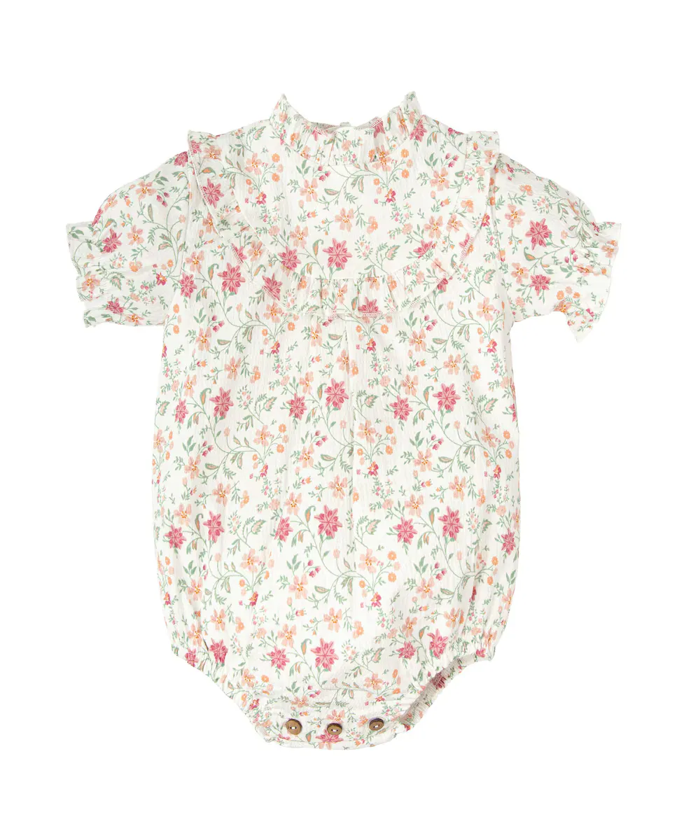 Пеленальный комбинезон для девочки с цветочным принтом BABIDÚ, белый
Пеленальный комбинезон для девочки с цветочным принтом BABIDÚ, белый