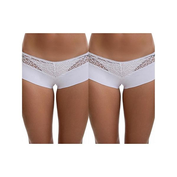 2 пачки женских кружевных трусиков-шортиков ice silk с ажурной вставкой, мид-райз Inspire Chic, White
2 пачки женских кружевных трусиков-шортиков ice silk с ажурной вставкой, мид-райз Inspire Chic, White