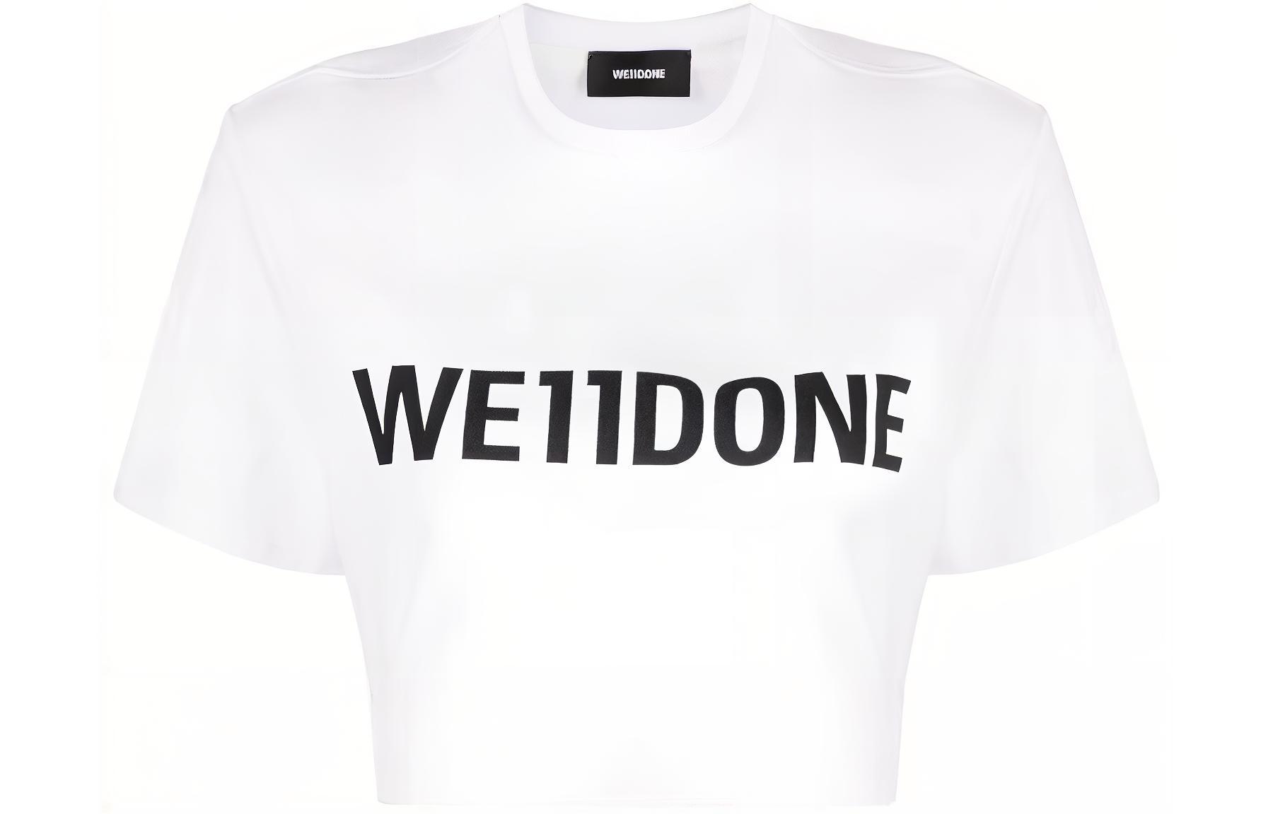 Футболка кроп с принтом логотипа WE11DONE белая
Футболка кроп с принтом логотипа WE11DONE белая