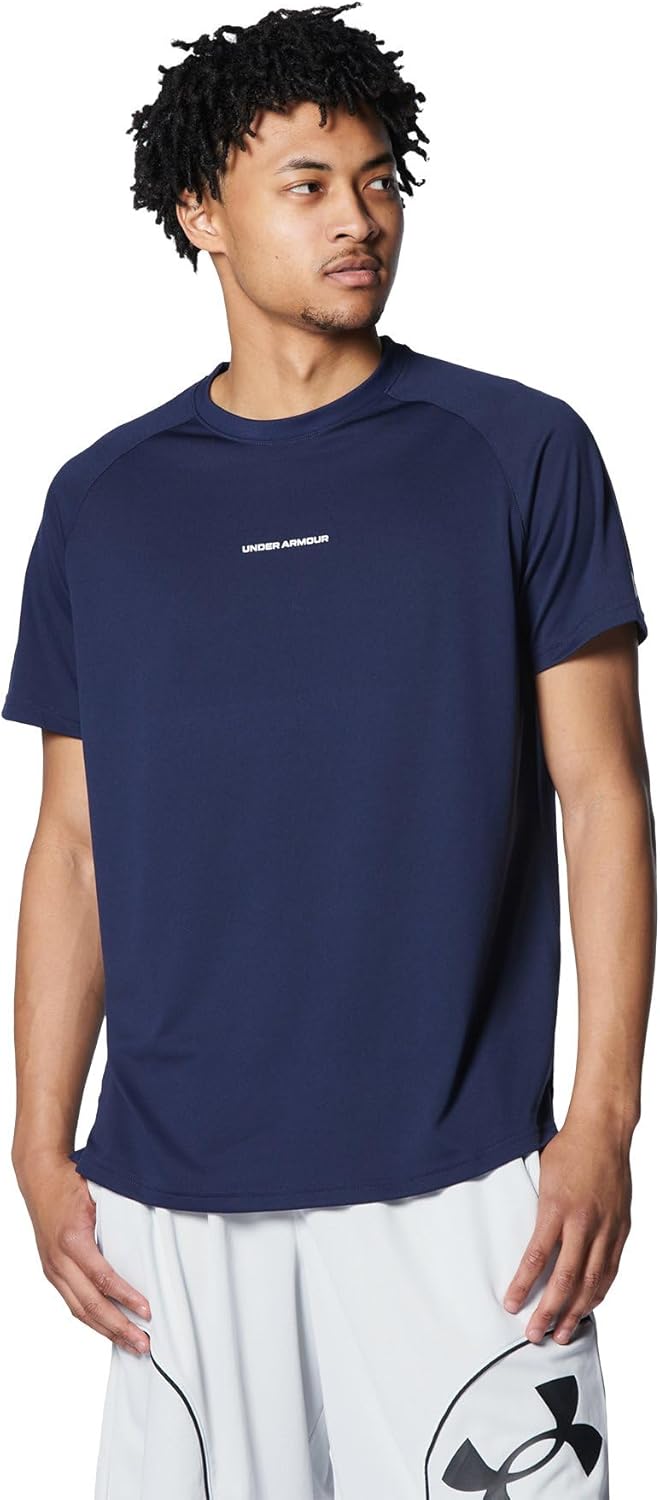 Мужская баскетбольная футболка Under Armour, футболка с коротким рукавом UA Longshot, 2.0, темно-синий
Мужская баскетбольная футболка Under Armour, футболка с коротким рукавом UA Longshot, 2.0, темно-синий
