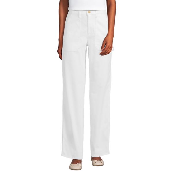 Женские утилитарные брюки чинос с высокой посадкой в ёлочку Lands' End, белый
Женские утилитарные брюки чинос с высокой посадкой в ёлочку Lands' End, белый
