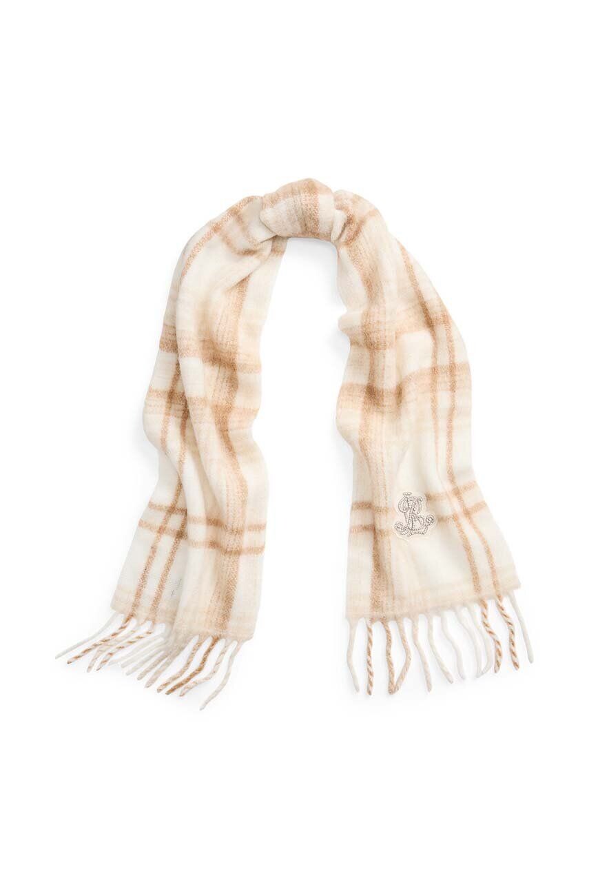 Lauren Шарф Ralph Lauren с добавлением шерсти Lauren Ralph Lauren, бежевый 
Lauren Шарф Ralph Lauren с добавлением шерсти Lauren Ralph Lauren, бежевый