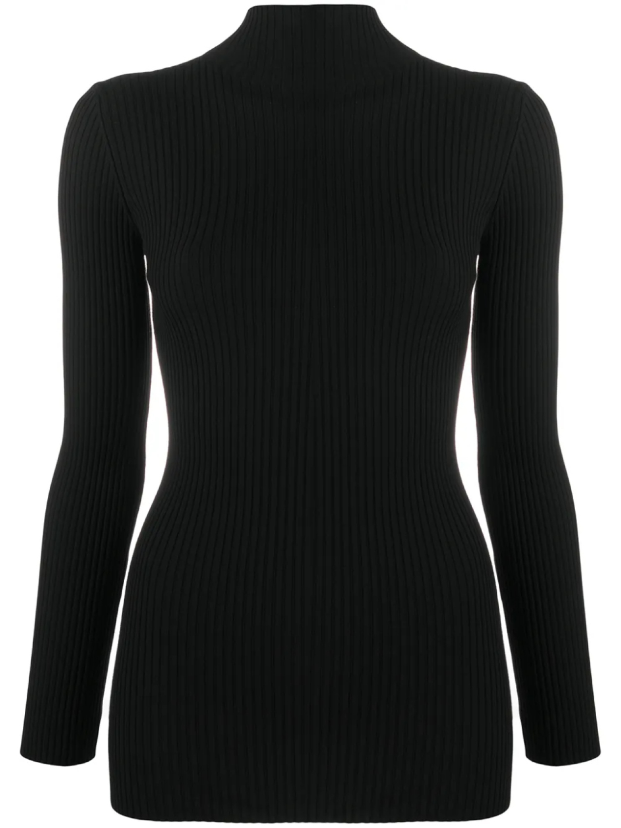 Wolford джемпер в рубчик с высоким воротником, черный 
Wolford джемпер в рубчик с высоким воротником, черный