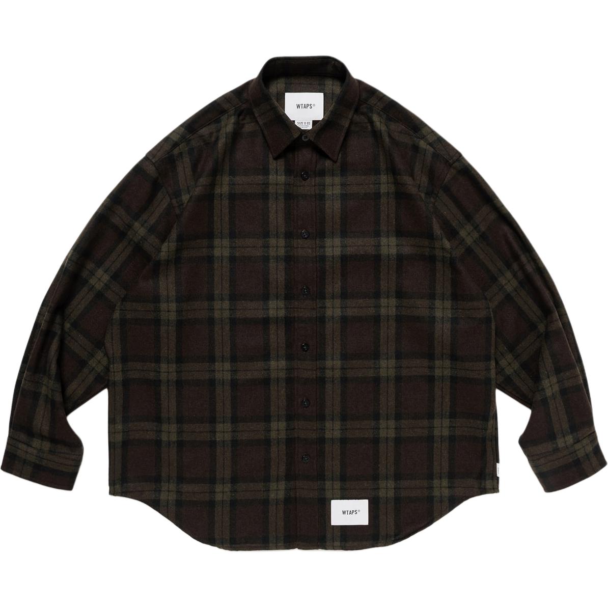 Фланелевая рубашка на пуговицах Wtaps, оливковый umber
Фланелевая рубашка на пуговицах Wtaps, оливковый umber