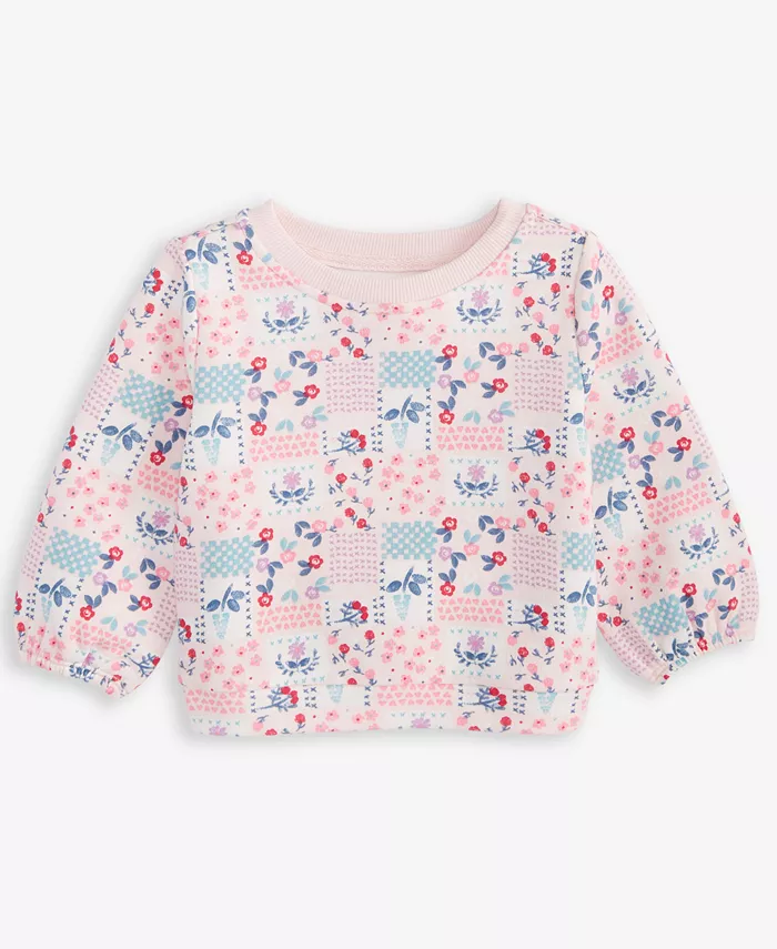 Флисовая толстовка с длинными рукавами и цветочным принтом в стиле пэчворк для девочек First Impressions, розовый
Флисовая толстовка с длинными рукавами и цветочным принтом в стиле пэчворк для девочек First Impressions, розовый